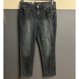 Bandolino Women's Mandie Jeans Blue Denim Flawless Stretch Straight Leg Sz 8 NWT